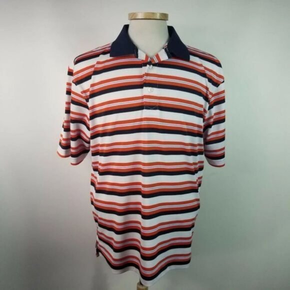 Footjoy Large Multi Color Striped Golf Shirt Polo - Picture 2 of 6